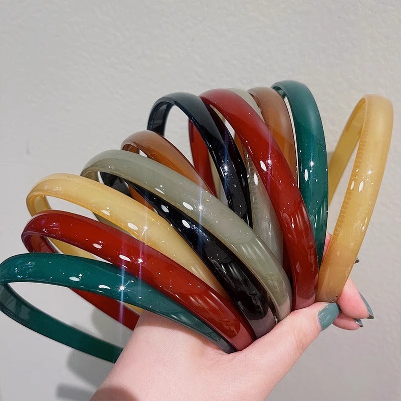 Wholesale Jelly headband acrylic headband with teeth non-slip